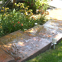 Stamped and Colored Concrete Patios and Stairs